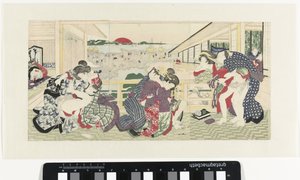 Älskar par på verandan av Utagawa Kunisada (I)
