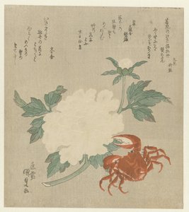 Pion med krabba av Utagawa Kunisada (I)
