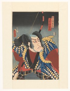 Sotogahama no Nambei med rosett på ryggen av Utagawa Kunisada (I)