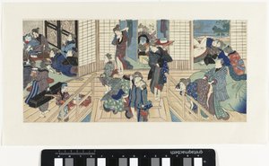 Scener på en bordell av Utagawa Kunisada (I)
