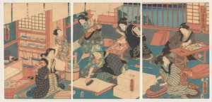 Kvinnor gör bilder av Utagawa Kunisada (I)