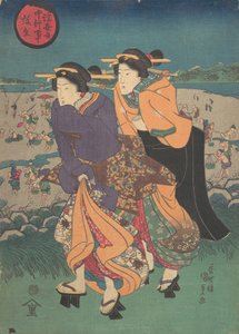 Årlig händelse - tredje månaden Ukiyo nenju gyoji: Yayoi, mitten av 1800-talet., mitten av 1800-talet. av Utagawa Kunisada