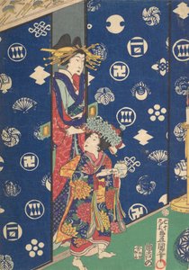 Tryck, 1800-talet., 1800-talet. av Utagawa Kunisada