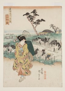 Utsikt över Chiry? (Chiry? no zu) (träblock i färg) av Utagawa Kunisada