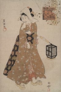 Besöker Komachi från Modern young Komachi av Utagawa Kunisada