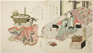 Ett par i sovrummet av Utagawa Kuniyasu
