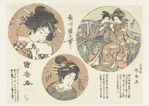kvinnliga porträtt av Utagawa Kuniyasu