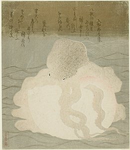 Bläckfisk och snäckskal av Utagawa Kuniyoshi