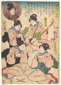 Tryck av Utagawa Kuniyoshi