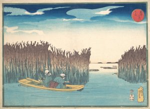 Tångsamlare i Omori, 1797-1861. av Utagawa Kuniyoshi