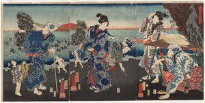 Soluppgång vid Futami Bay av Utagawa Kuniyoshi