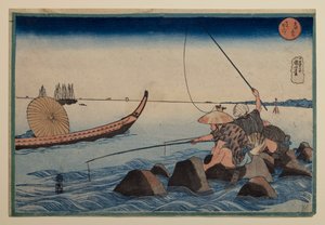 Teppōzu, ur serien ”Berömda platser i den östra huvudstaden” av Utagawa Kuniyoshi