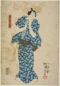 Te Ac och r Ichikawa Dan Juro vi trevliga som Tsuna av Utagawa Kuniyoshi