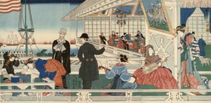 En amerikansk handelsbyggnad i Yokohama