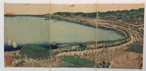 Daimyos processioner som passerar längs Tokaido av Utagawa Sadahide