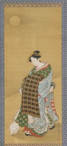En kurtisan och hennes skötare, 1735-1868. av Utagawa Toyoharu
