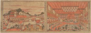 Svalka i Nakazu / Kabukiteater av Utagawa Toyoharu