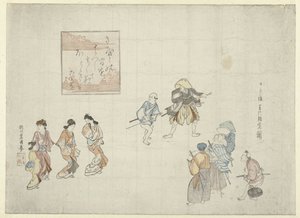 Scen i Yoshiwara av Utagawa Toyokuni (I)
