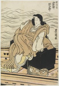 Skådespelaren Iwai Hanshiro som kvinnan Seigen av Utagawa Toyokuni