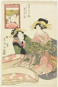 "Miro s of a c and r Paro visdom s, Sawamura Gennosuke as s Fujiya Izaemon", januari 1807 av Utagawa Toyokuni