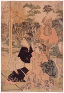 Tre skönheter av Utagawa Toyokuni