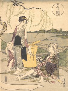 Chofus Tama River, va? 1789. av Utagawa Toyokuni I