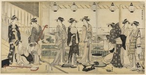 De fyra årstiderna i söder (Minami Shiki): Sommarscen av Utagawa Toyokuni I