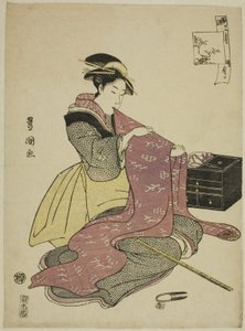The Twelfth Month (Goku getsu), från serien "Fashionable Twelve Months (Furyu junikagetsu)" av Utagawa Toyokuni I