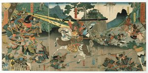 Battle, från serien 47 Faithful Samurai, 1850-1880