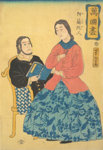 Holländare, 1860. av Utagawa Yoshitora