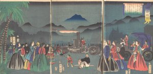 Frankrike furansukoku, 2:a månaden, 1865. av Utagawa Yoshitora