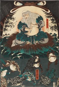 蛙の精霊にくしが魔法の蛙の戦いを呼び起こす 越中国立山 スウェーデン語