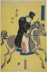 Ryska (Roshiajin), från serien "People of the Five Nations (Gokukoku no uchi)" av Utagawa Yoshitora