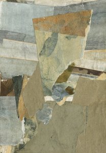 Abstrakt jordcollage av Ute Rathmann