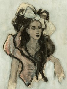 Elegant modeporträtt av Ute Rathmann