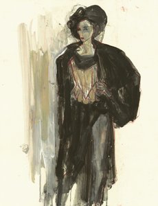 Elegant modekvinna av Ute Rathmann