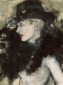 Elegant svart damhatt av Ute Rathmann