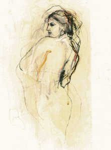 Uttrycksfull kvinnlig figur av Ute Rathmann