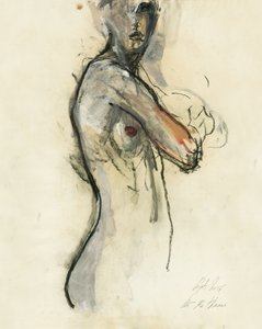 Uttrycksfull nakenfigur av Ute Rathmann