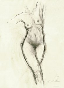 Elegant kvinnlig skiss