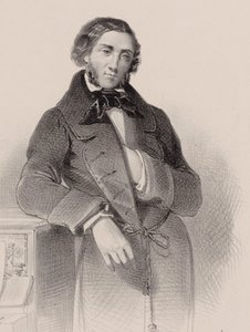 Porträtt av pianisten och kompositören Felix Mendelssohn Bartholdy 1809-1847. av V. Guillet