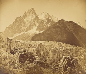 Mont-Blanc (Haute-Savoie), Glacier des Bois och Aiguille des Charmoz av V. Muzet