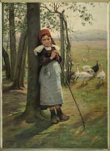 Gåsflickan, ca 1885.