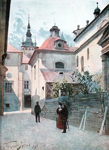 Jirska Ulice, Prag, illustration från 