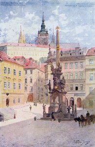 Pestpelaren i St. Treenigheten, Malostranske Namesti, Mala Strana, Prag