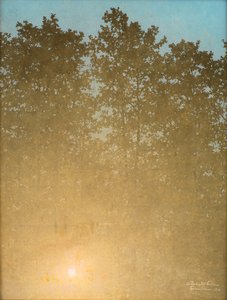 Solnedgång. Fontainebleau