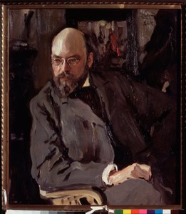 Porträtt av konstnären Ilja (Ilia) Ostroukhov (1858-1939). Målning av Valentin Alexandrovich Serov (1865-1911), olja på duk av Valentin Aleksandrovich Serov
