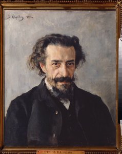 Porträtt av kompositören Pavel Ivanovich Blaramberg (1841-1908). Målning av Valentin Alexandrovich Serov (1865-1911), olja på duk av Valentin Aleksandrovich Serov