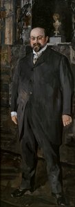 Porträtt av Mikhail Abramovich Morozov av Valentin Aleksandrovich Serov