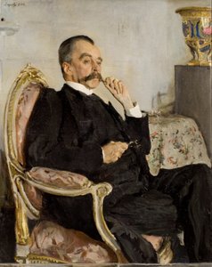 Porträtt av prins Vladimir Mikhaylovich Golitsyn 1847-1932, 1906. av Valentin Aleksandrovich Serov